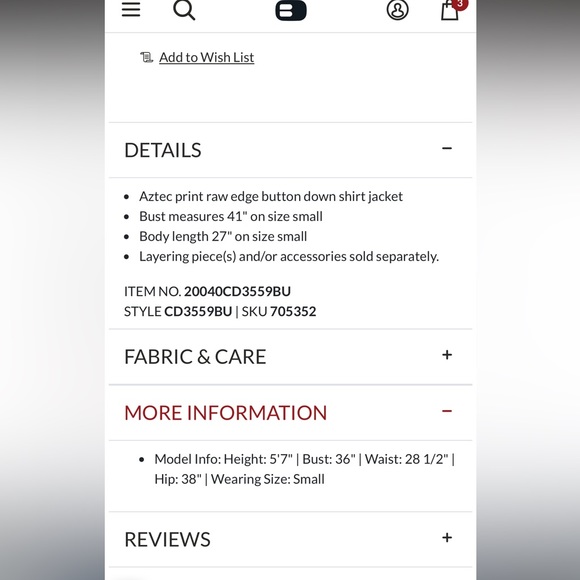NWT Aztec Print Jacket - Picture 11 of 13
